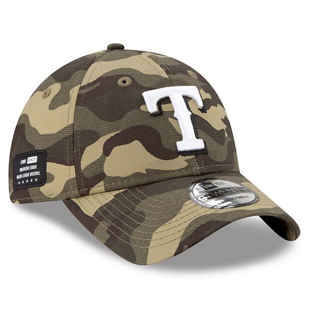 Men's Texas Rangers New Era Camo Trucker 9FIFTY Snapback Hat