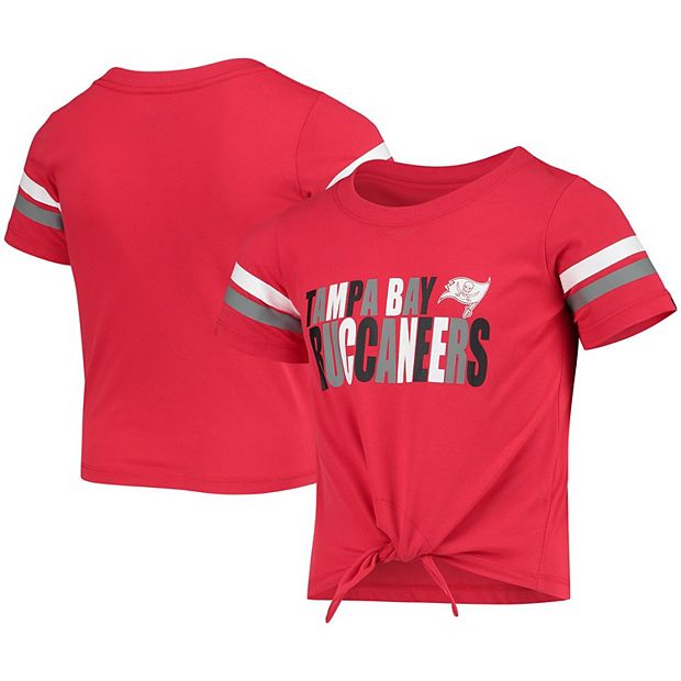 New Era Girls' Tampa Bay Buccaneers Sequins Red T-Shirt