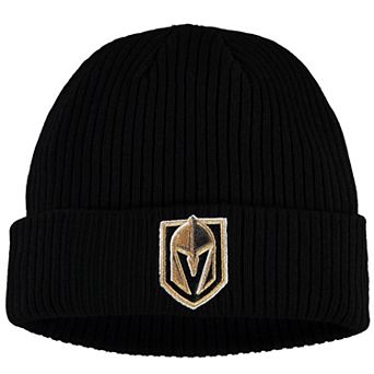 Men's Fanatics Branded Black Vegas Golden Knights Core Primary Logo Cuffed Knit Hat