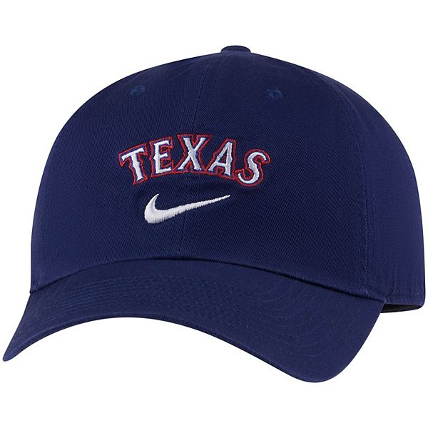 Texas Rangers Heritage86 Wordmark Swoosh Men's Nike MLB Adjustable