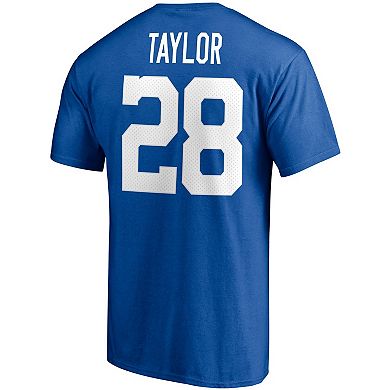 Men's Fanatics Branded Jonathan Taylor Royal Indianapolis Colts Player Icon Name & Number T-Shirt