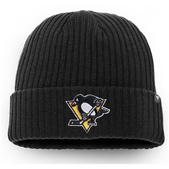 Men's Fanatics Branded Black Pittsburgh Penguins Core Primary Logo Cuffed Knit Hat