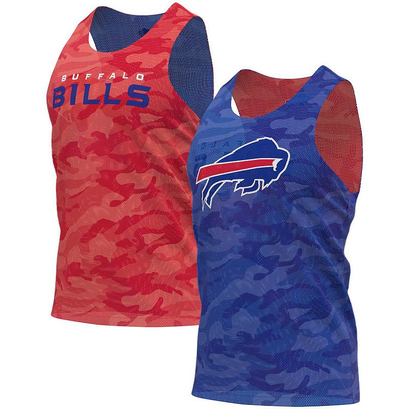 UPC 195581000218 product image for Men's FOCO Royal/Red Buffalo Bills Reversible Mesh Tank Top, Size: Small, Blue | upcitemdb.com