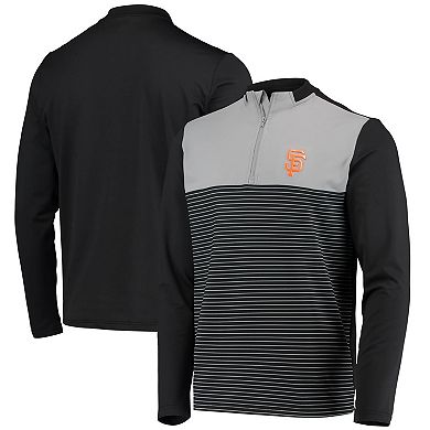 Men's Levelwear Black San Francisco Giants Insignia Wade Half-Zip Jacket