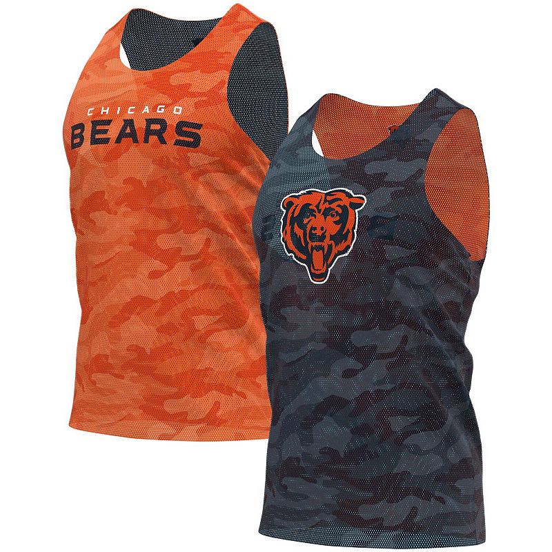 UPC 195581000041 product image for Men's FOCO Navy/Orange Chicago Bears Reversible Mesh Tank Top, Size: Medium, Blu | upcitemdb.com