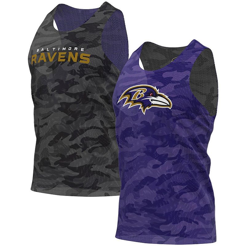 UPC 195581000201 product image for Men's FOCO Black/Gray Baltimore Ravens Reversible Mesh Tank Top, Size: Small | upcitemdb.com