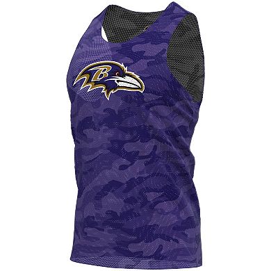 Men's FOCO Black/Gray Baltimore Ravens Reversible Mesh Tank Top