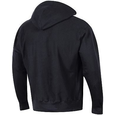 Men's Champion Black Army Black Knights Team Arch Reverse Weave Pullover Hoodie