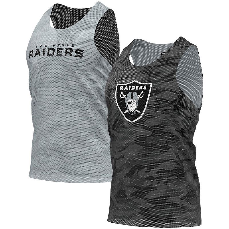 UPC 195581000263 product image for Men's FOCO Black/Gray Las Vegas Raiders Reversible Mesh Tank Top, Size: Small, L | upcitemdb.com