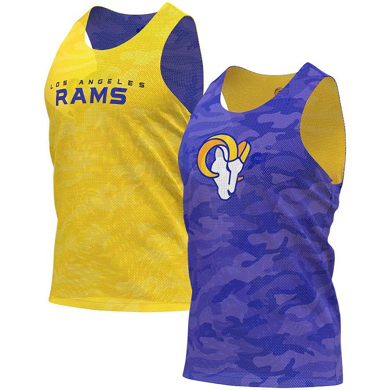 UPC 195581000270 product image for Men's FOCO Royal/Gold Los Angeles Rams Reversible Mesh Tank Top, Size: Small, Bl | upcitemdb.com