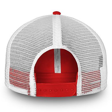 Men's Fanatics Branded Red/White Carolina Hurricanes Core Primary Trucker Snapback Hat