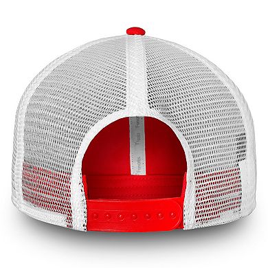 Men's Fanatics Branded Red Detroit Red Wings Core Primary Logo Trucker Snapback Hat