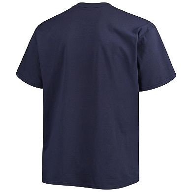 Men's Fanatics Branded Navy Seattle Mariners Big & Tall Heart T-Shirt