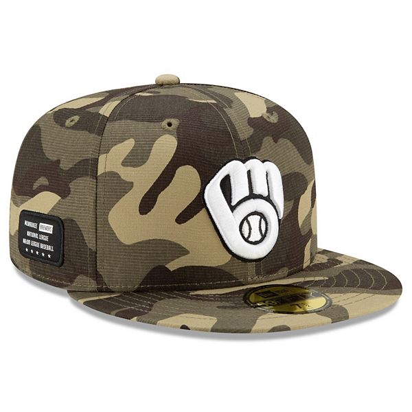 Men's New Era Camo Milwaukee Brewers 2021 Armed Forces Day On-Field Low  Profile 59FIFTY Fitted Hat