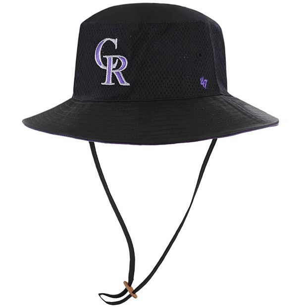 Men's '47 Brand Colorado Rockies Clean Up Adjustable Black Cap