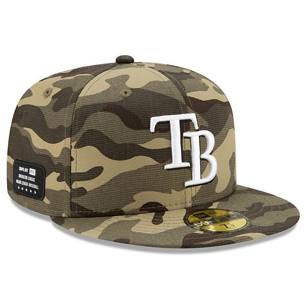 Tampa Bay Rays New Era MLB Armed Forces Day On-Field 59FIFTY Fitted Hat -  Camo