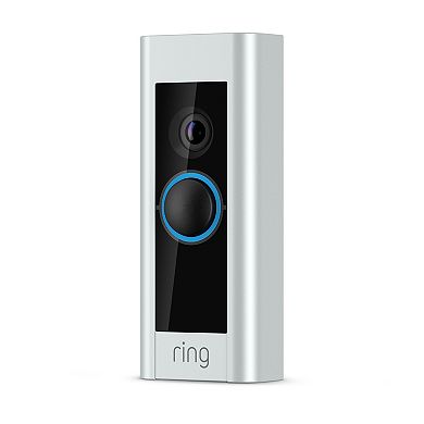 Ring - Wired Doorbell Plus Smart Wi-Fi Video Doorbell - Satin Nickel