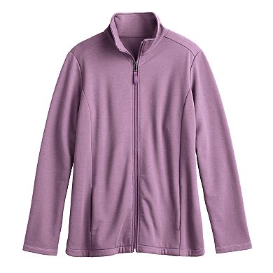 Women's Croft & Barrow® Zip-Front Fleece Jacket