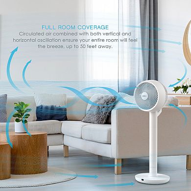 Pure Enrichment 2-in-1 Circulating Floor & Desk Fan