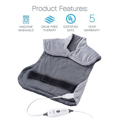 Pure Enrichment PureRelief XL Heating Pad for Back & Neck