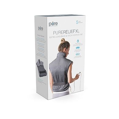 Pure Enrichment PureRelief XL Heating Pad for Back & Neck