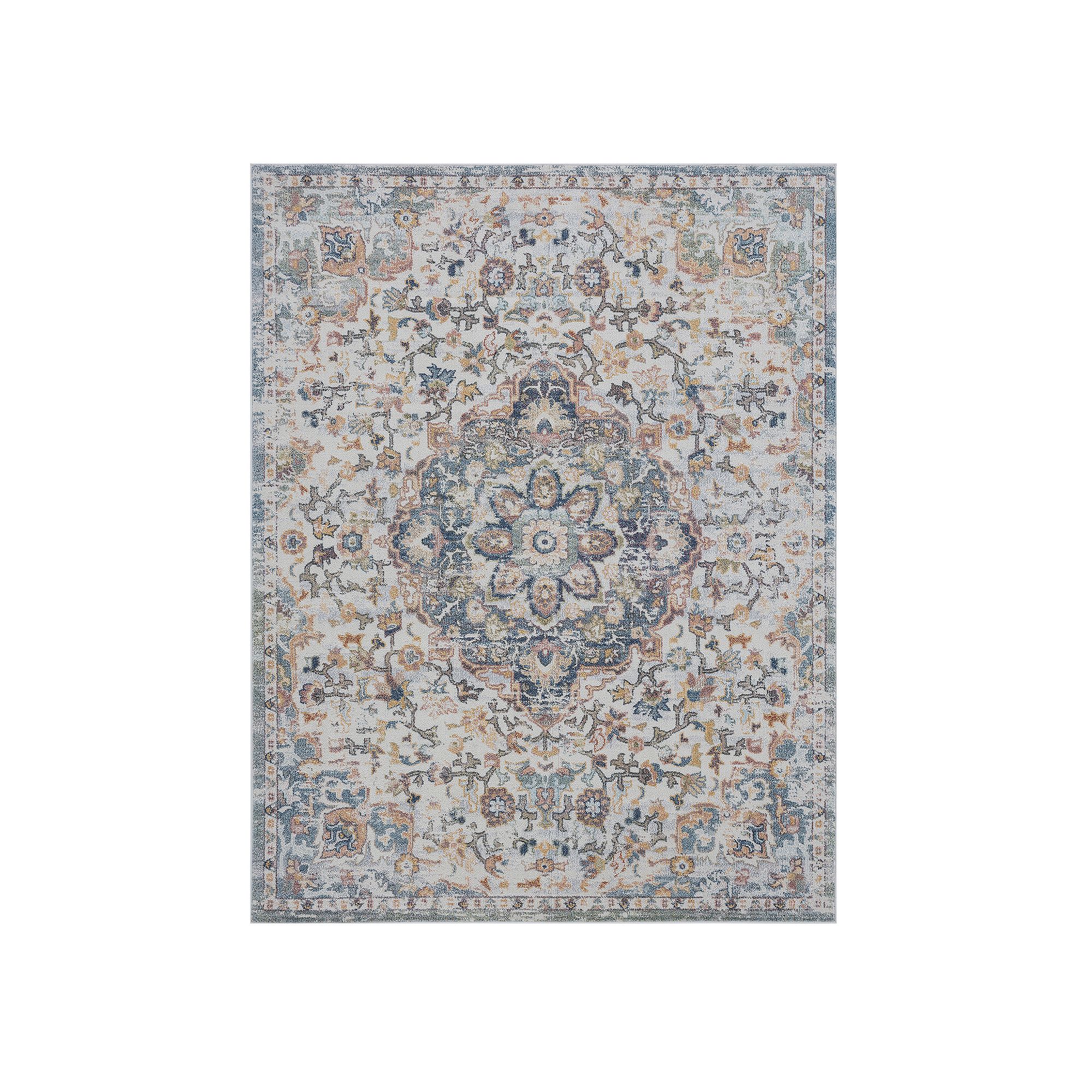 KHL Rugs Antonia Traditional Ornate Area Rug, Ivory