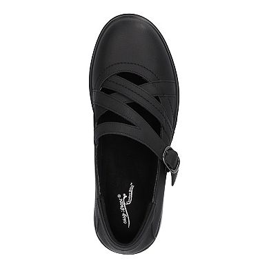 Easy Street Wise Women's Asymmetrical Mary Jane Shoes