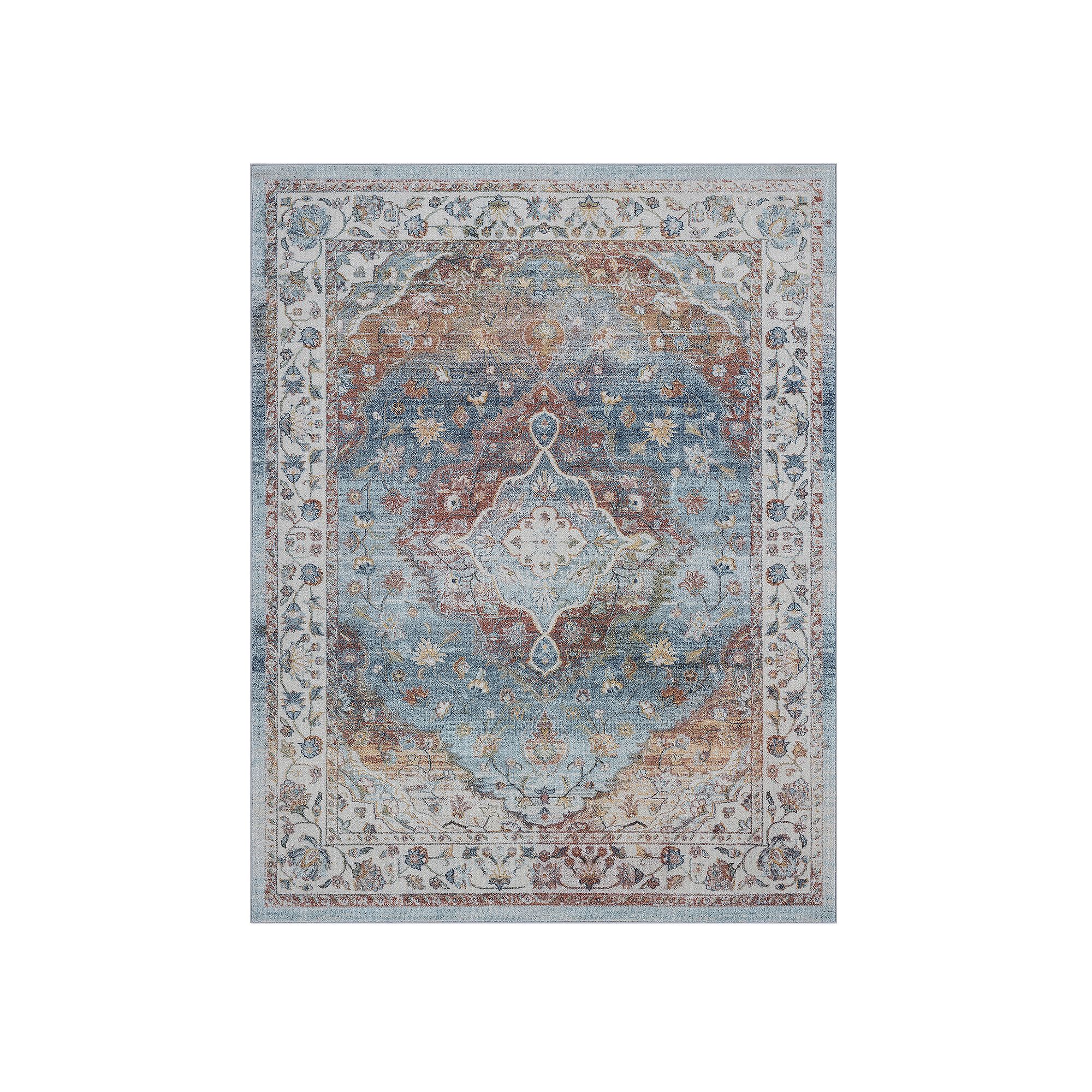 KHL Rugs Norah Traditional Ornate Area Rug, Ivory