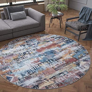 KHL Rugs Newhaven Contemporary Abstract Area Rug