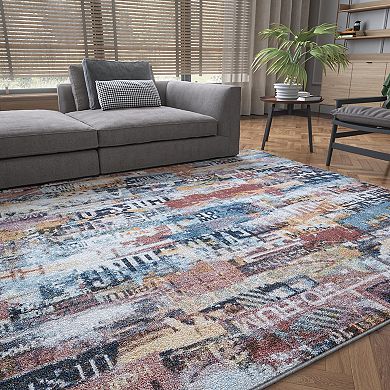 KHL Rugs Newhaven Contemporary Abstract Area Rug