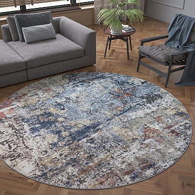 KHL Rugs Billings Contemporary Abstract Area Rug