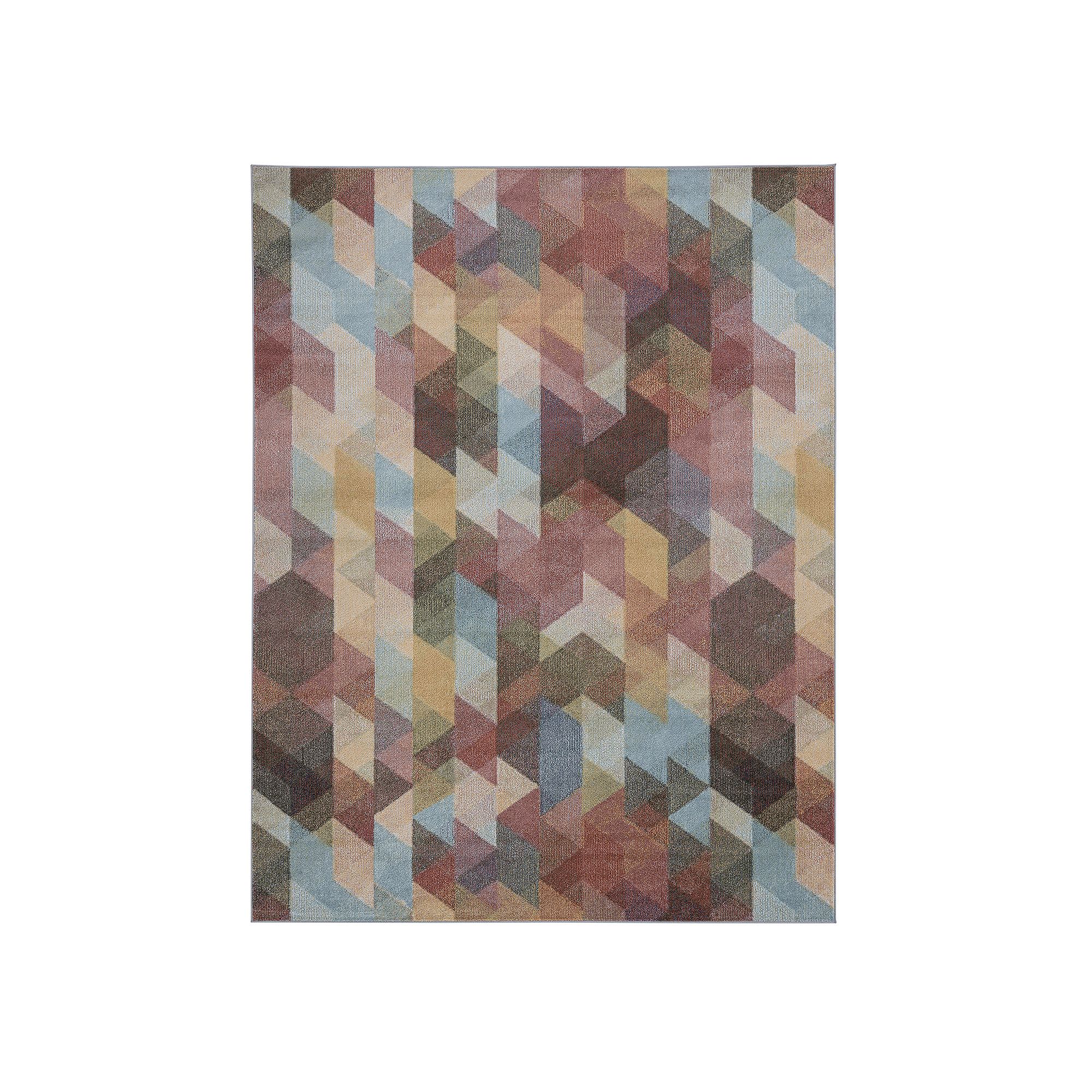KHL Rugs Declan Contemporary Abstract Area Rug, Blue