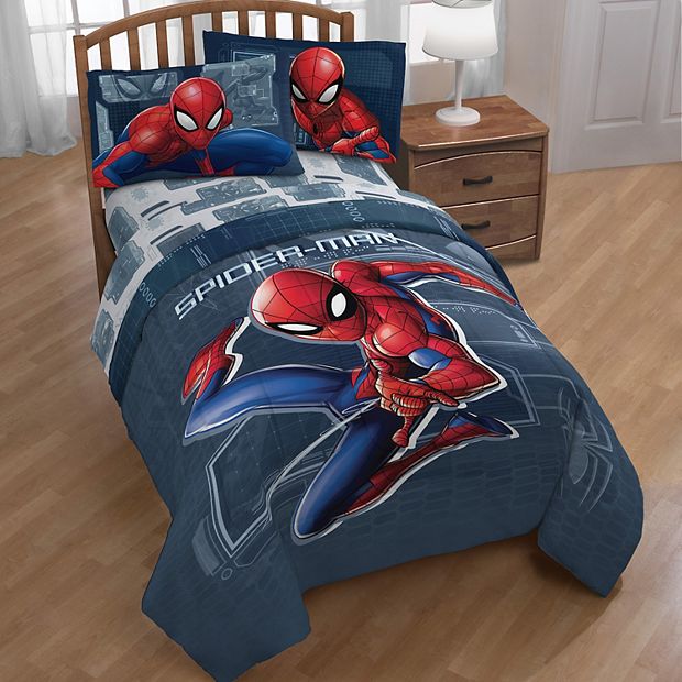 Twin size hotsell spiderman comforter set