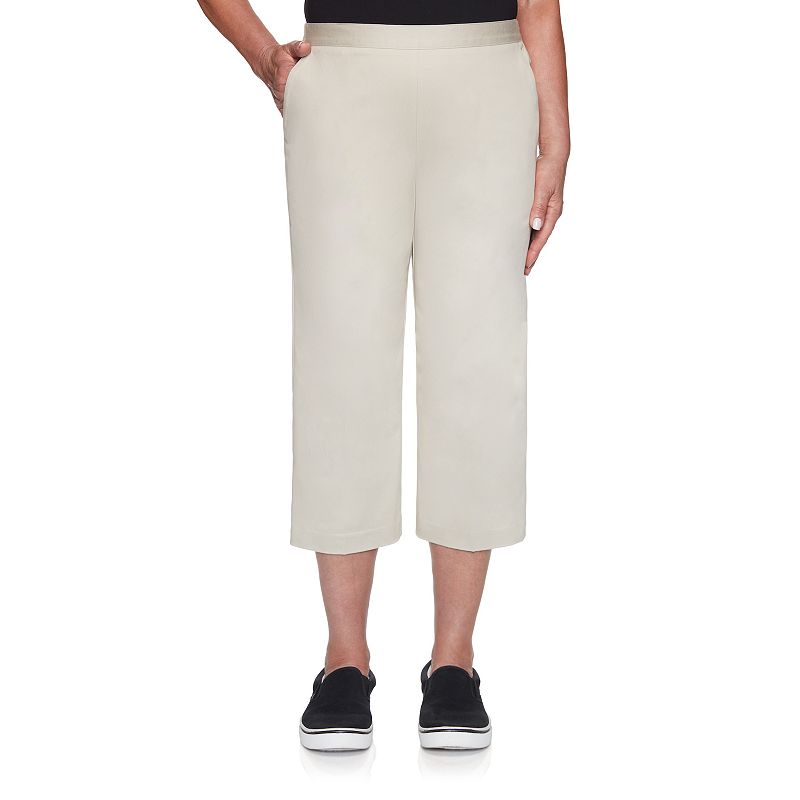 55302463 Plus Size Alfred Dunner Twill Relaxed Fit Capri Pa sku 55302463