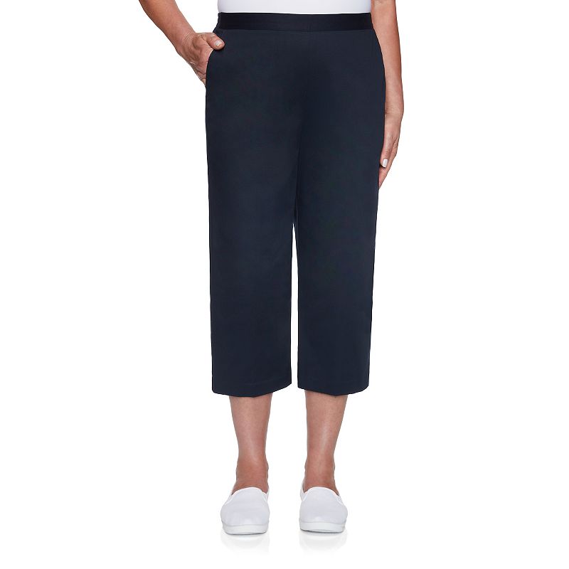 55302482 Plus Size Alfred Dunner Twill Relaxed Fit Capri Pa sku 55302482