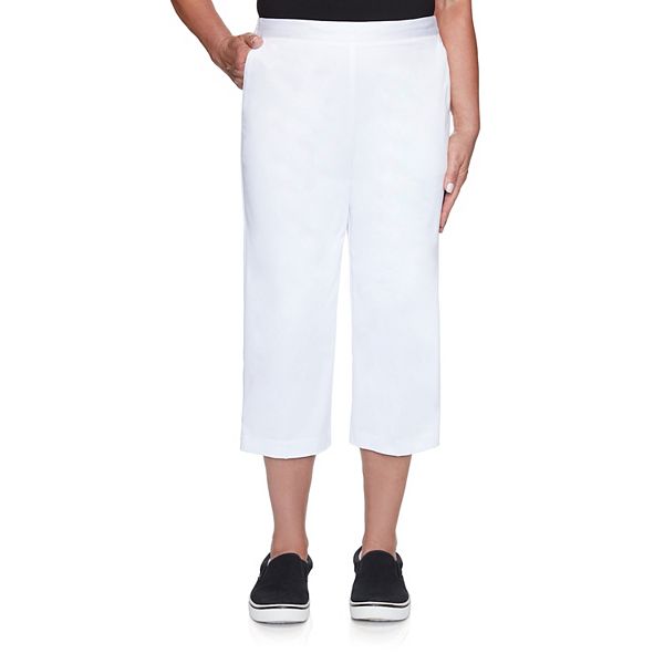 Plus Size Alfred Dunner Twill Relaxed Fit Capri Pants