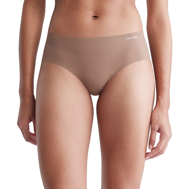 Womens Calvin Klein Invisibles Hipster Panty D3429, Size: XS, Med Brown