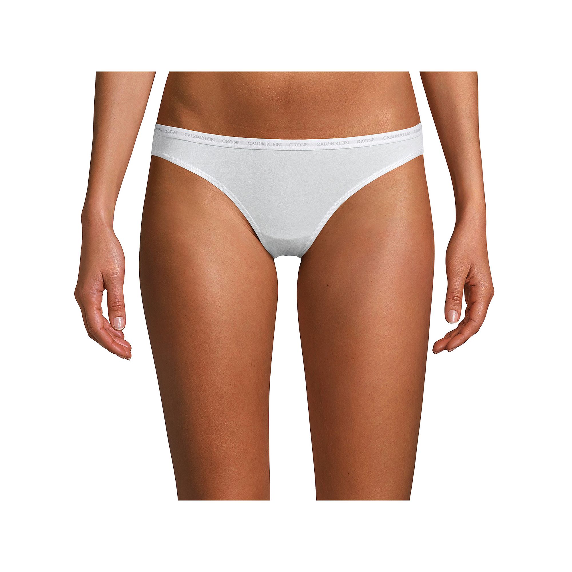 Womens Calvin Klein CK One Bikini Panty QD3785, Size: XL, White