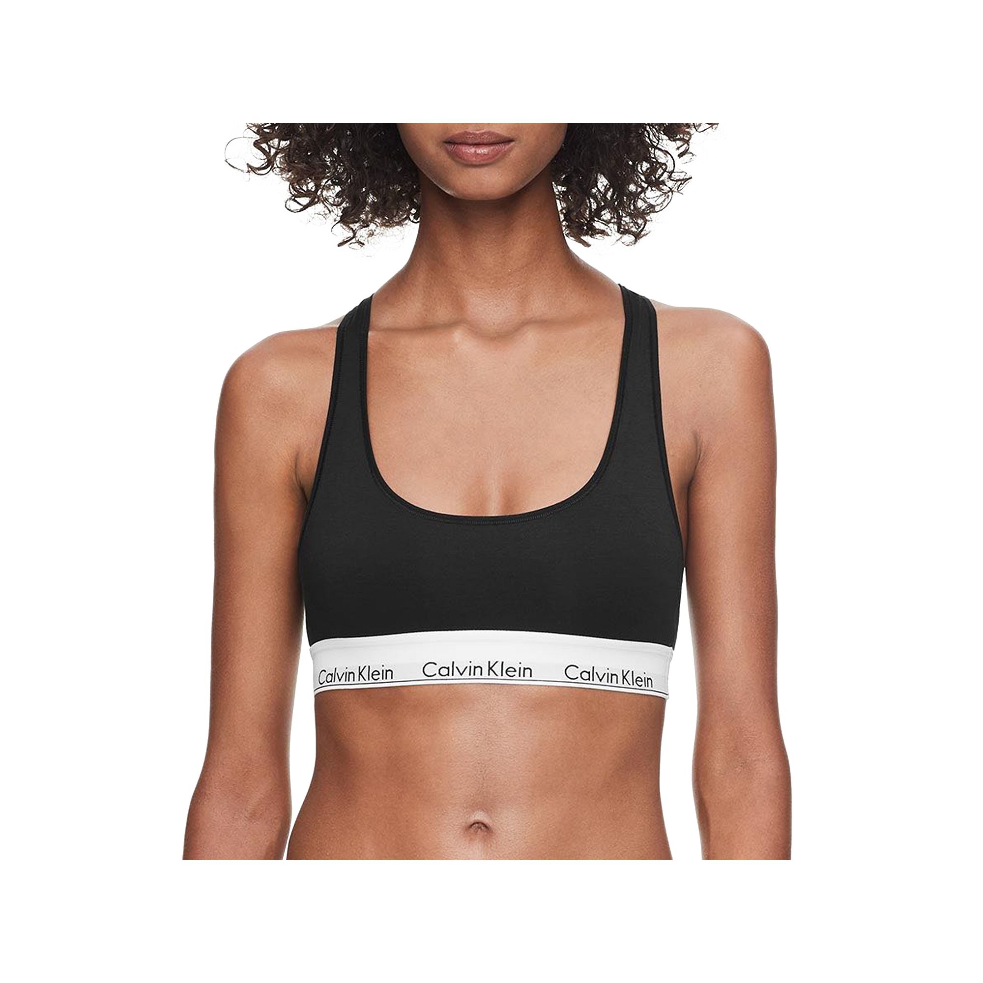 Calvin Klein Modern Cotton Unlined Bralette F3785, Womens, Size: XS, Black