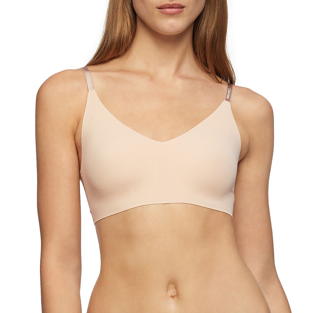 ブラジャー ^ ^ Women's Invisible AF Triangle QF6022AD7NS Women's Triangle bra with Oval D plaque | Black | Diesel