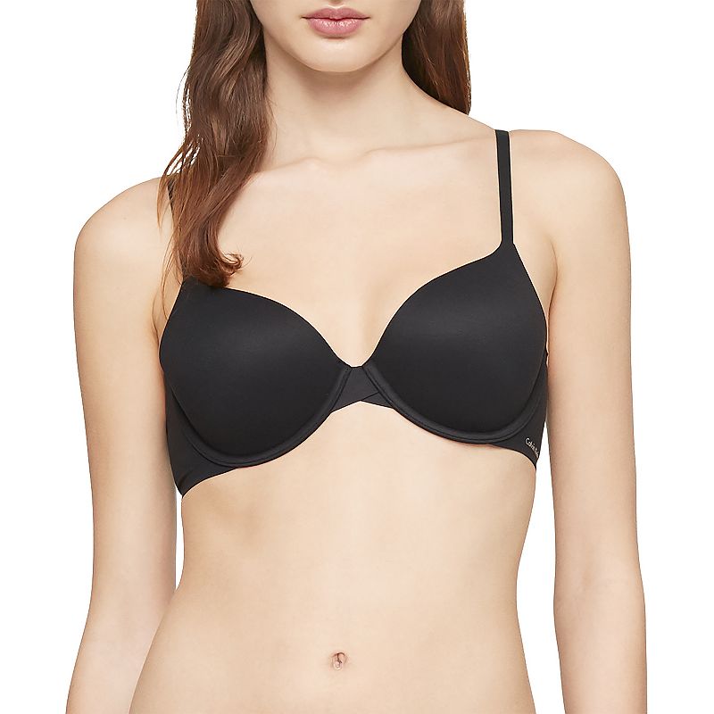 Calvin Klein Perfectly Fit T-Shirt Bra F3837, Womens, Size: 32 B, Black