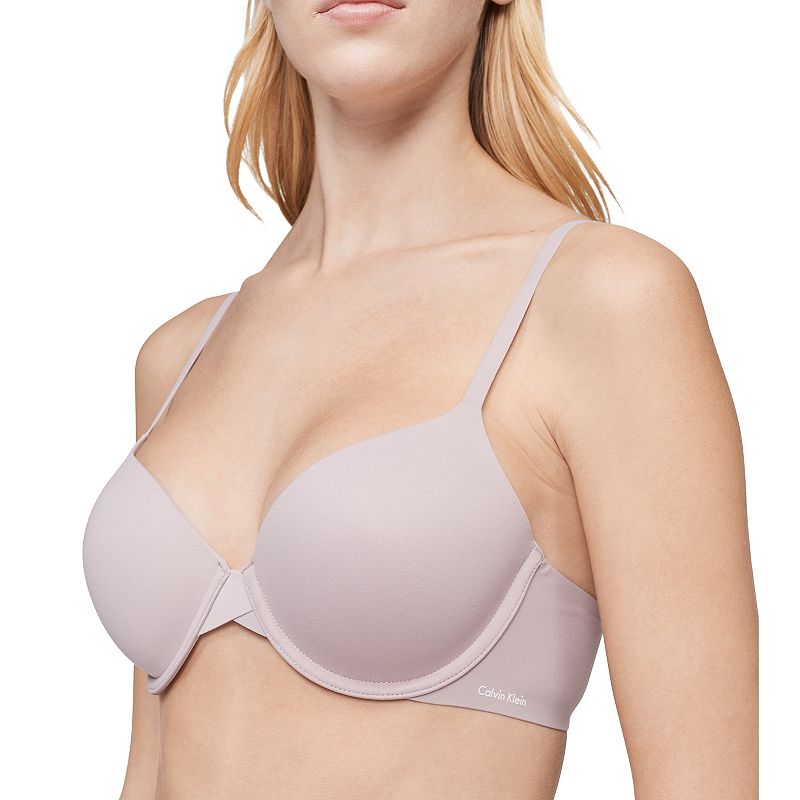 Calvin Klein Perfectly Fit T-Shirt Bra F3837, Women's, Size: 40 C, Fresh Brown