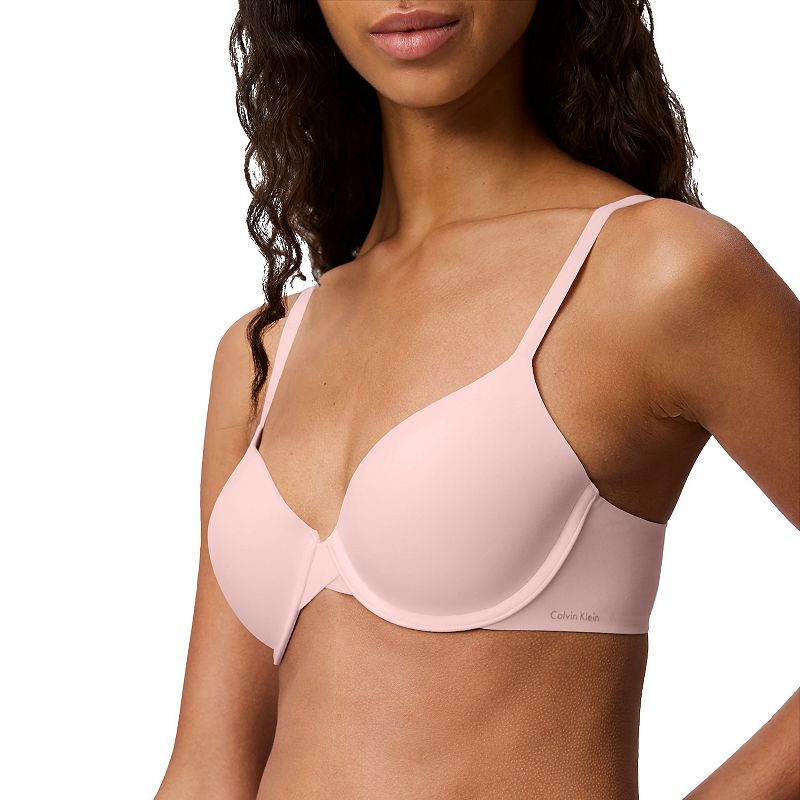 Calvin Klein Perfectly Fit T-Shirt Bra F3837, Women's, Size: 32 A, Subdued