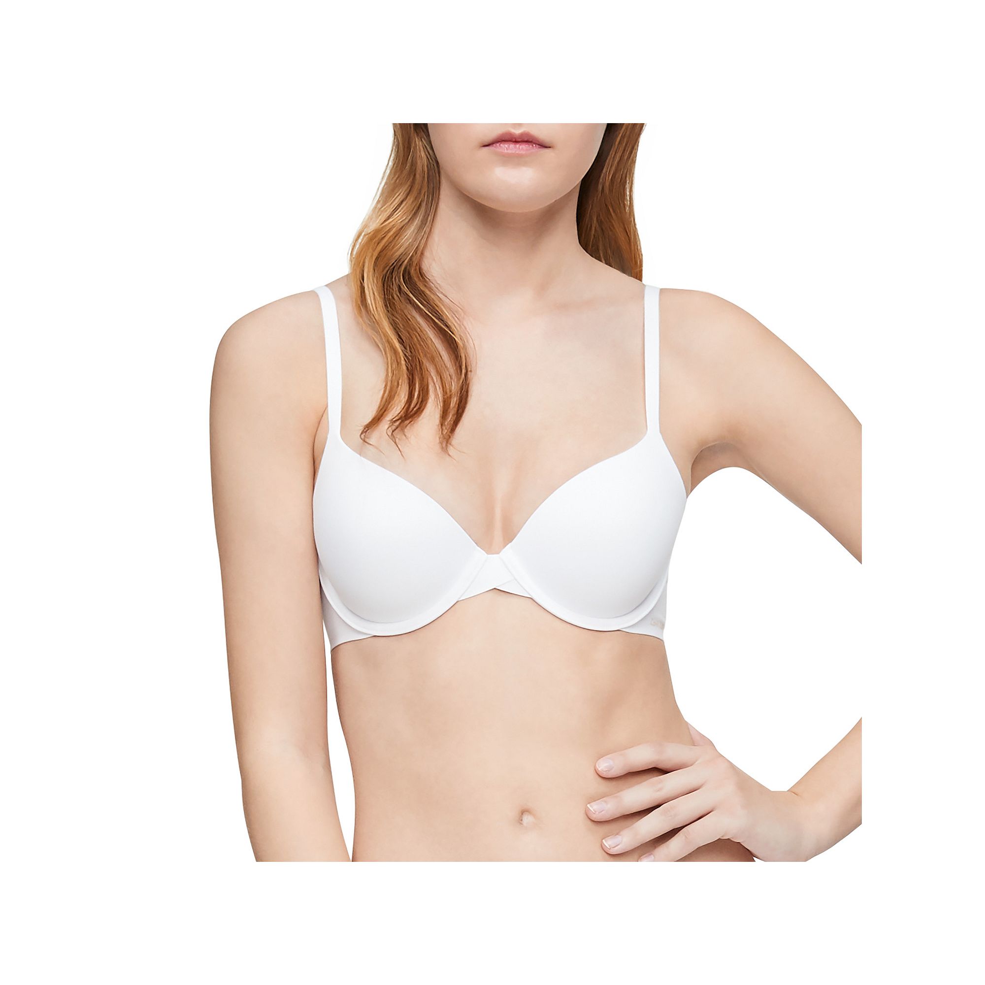 Calvin Klein Perfectly Fit T-Shirt Bra F3837, Womens, Size: 34 B, White