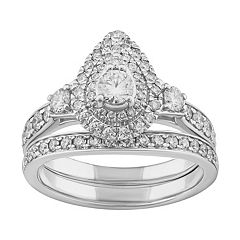 Simply Vera Vera Wang 14k White Gold 1 1/4 Carat T.W. Diamond