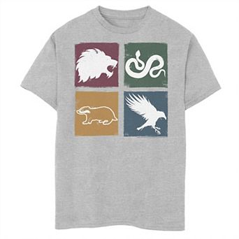 Boys 6-20 Harry Potter Simple House Crest Box Up Graphic Tee