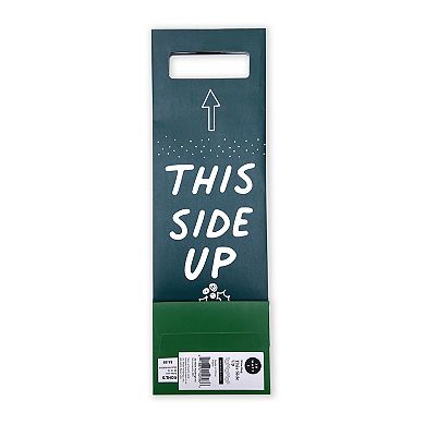 "This Side Up" Holiday Wine Gift Bag