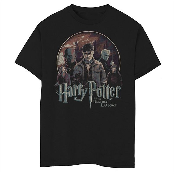 Boys 8-20 Harry Potter And The Deathly Hallows Group Shot Graphic Tee