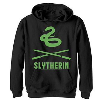 Boys 8-20 Harry Potter Slytherin Crossed Wands Logo Graphic Fleece Hoodie