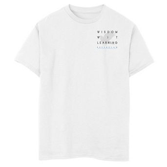 Boys 6-20 Harry Potter Ravenclaw Qualities Left Chest Graphic Tee